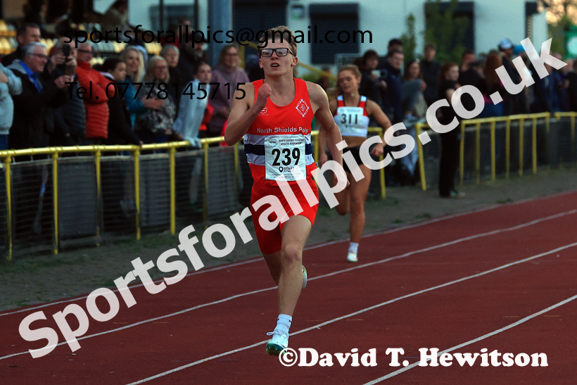 The 150 metres, 2026 NEGP 1, Monkton Stadium. Photo: David T. Hewitson/Sports for All Pics